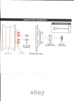 03-04 16 2wd/4wd Ford F350 Dually Wheel Simulators dually truck stainless new