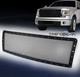 09-12 Ford F-150 F150 Truck Front Upper Rivet Stainless Steel Mesh Grille Black