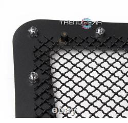 09-12 Ford F-150 F150 Truck Front Upper Rivet Stainless Steel Mesh Grille Black
