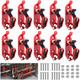 10pcs Metal Rubber Shovel Mount For Truck Truck Bed Roof Rack, Atv Offroad J