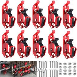 10PCS Metal Rubber Shovel Mount for Truck Truck Bed Roof Rack, ATV Offroad J