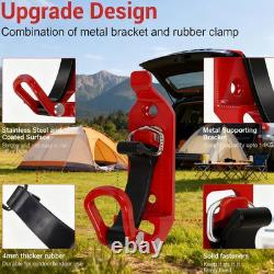 10PCS Metal Rubber Shovel Mount for Truck Truck Bed Roof Rack, ATV Offroad J