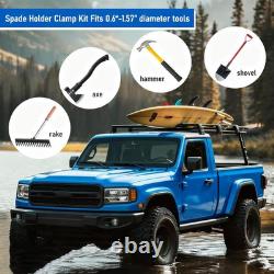 10PCS Metal Rubber Shovel Mount for Truck Truck Bed Roof Rack, ATV Offroad J