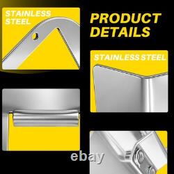 10X Truck Trailer Stainless Steel Mount Watermelon Light Under Frame Brackets EC