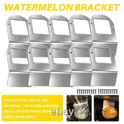 10X Truck Trailer Stainless Steel Mount Watermelon Light Under Frame Brackets EC