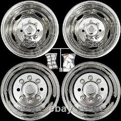 11-19 Silverado 3500 17 Dually Stainless Steel Wheel Simulators Dual Rim Liners