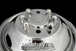 11-19 Silverado 3500 17 Dually Stainless Steel Wheel Simulators Dual Rim Liners