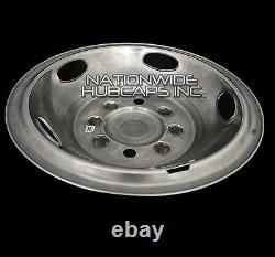 11-19 Silverado 3500 17 Dually Stainless Steel Wheel Simulators Dual Rim Liners