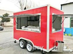 11ft Box Mobile Food Cart Trailer Made to Order Stainless Steel Custom Truck