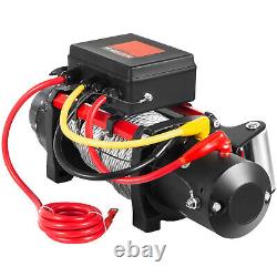 12500LBS Electric Winch 12V Steel Cable Off-road ATV UTV Truck Towing Trailer