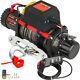 12500lb Electric Winch 12v Synthetic Cable Off-road Atv Utv Truck Towing Trailer