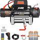 13000lbs Electric Winch 12v 85ft Steel Cable Truck Trailer Towing Off-road 4wd