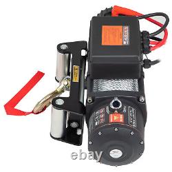 13000LBS Electric Winch 12V 85FT Steel Cable Truck Trailer Towing Off-Road 4WD