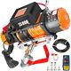 13000lbs Electric Recovery Winch Truck Suv Durable Remote Control 4wd Synthetic