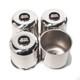 130mm 5.12in Stainless Steel Polished Trailer Truck Rim Push Through Center Caps