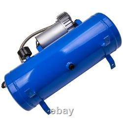 150PSI 12v Air Compressor 1.6 Gallon Tank 6L For Air Horn Bag System Train Truck