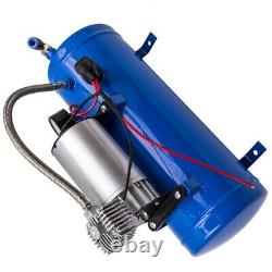 150PSI 12v Air Compressor 1.6 Gallon Tank 6L For Air Horn Bag System Train Truck