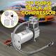 150psi Air Compressor 1/4'' Hose 12v Car Truck Train Onboard Horns Suspension Us