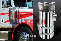 15 Inch Stainless Steel Peterbilt 379 389 Truck Air Cleaner Vortox Style 7 ID