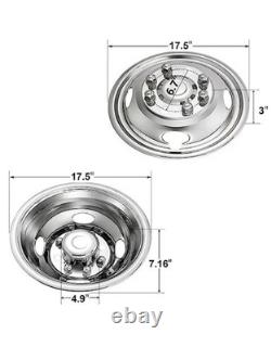 16 8 Lug Wheel Simulators Stainless Steel With Bolt Kit Fit for Pick-Up Trucks