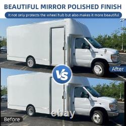 16 Inch 8 Lug Stainless Steel Wheel Covers Truck RV Hubcaps Front Wheel