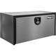 1702965 18x18x18 Inch Black Steel Truck Box With Stainless Steel Door