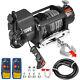 17500ibs Electric Winch 12v 85ft Synthetic Rope 4wd Atv Utv Winch Towing Truck