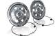 17.5 Swedish Style Stainless Steel Rear Wheel Trims Covers Bus Truck Lorry