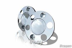 17.5 Universal Stainless Steel Front Outer Wheel Trims Covers Truck Lorry