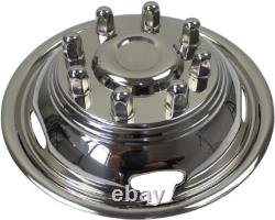 17'' 8 Lugs 5 Holes Stainless Steel Wheel Simulator for 2011-2021 GMC 3500 Truck