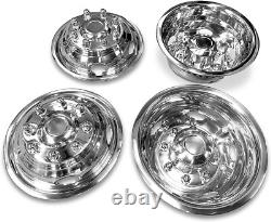 17'' 8 Lugs 5 Holes Stainless Steel Wheel Simulator for 2011-2021 GMC 3500 Truck