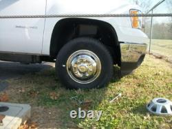 17 Polished Wheel Simulators 8 Lugs for 2011-2021 Chevy Silverado 3500 HD Truck