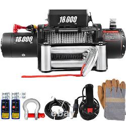 18000Ibs Electric Winch 12V 75Feet Steel Rope 4WD ATV UTV Winch Towing Truck