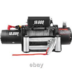 18000Ibs Electric Winch 12V 75Feet Steel Rope 4WD ATV UTV Winch Towing Truck