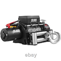 18000Ibs Electric Winch 12V 75Feet Steel Rope 4WD ATV UTV Winch Towing Truck