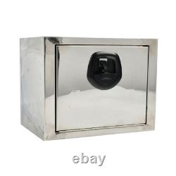 18x12x14 Stainless Steel Underbody Truck Tool Box Trailer Storage withLock