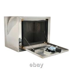 18x12x14 Stainless Steel Underbody Truck Tool Box Trailer Storage withLock