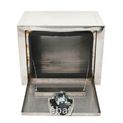 18x12x14 Stainless Steel Underbody Truck Tool Box Trailer Storage withLock
