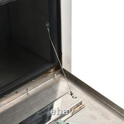 18x12x14 Stainless Steel Underbody Truck Tool Box Trailer Storage withLock