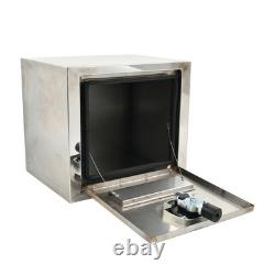 18x14x16 Stainless Steel Underbody Truck Tool Box Trailer Storage withLock