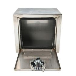 18x14x16 Stainless Steel Underbody Truck Tool Box Trailer Storage withLock