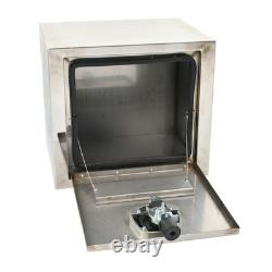 18x14x16 Stainless Steel Underbody Truck Tool Box Trailer Storage withLock