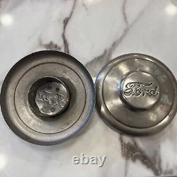 1934-1939 Ford 1/2 Ton Pick-up Truck 2 Stainless Steel Hub Cap