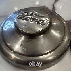 1934-1939 Ford 1/2 Ton Pick-up Truck 2 Stainless Steel Hub Cap