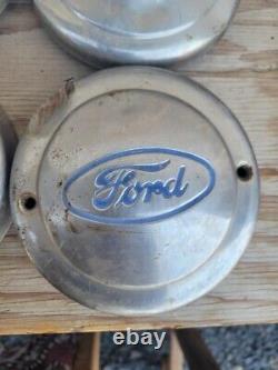 1934-1939 Ford Pick-up Truck Stainless Steel Hub Caps. Set of 4