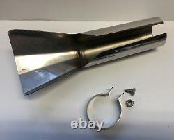 1937 1938 1939 Chevy car truck exhaust extension polished SS w clamp OEM type
