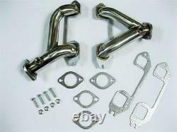 1937-1962 Chevy 6 Cylinder Car Truck Headers Stainless 216 235 261 Split Exhaust