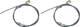 1947-54 Chevrolet Truck Lokar Rear Parking Brake Cables With Stainless Steel