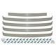 1948-50 Ford F1 F2 F3 Truck Grill Bar Set Witho Crank Hole Stainless Steel
