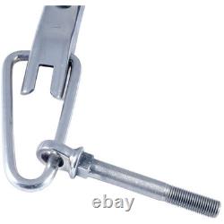 1953-72 F-100 FlareSide Truck Tailgate Chains Stainless Steel/Black Rubber